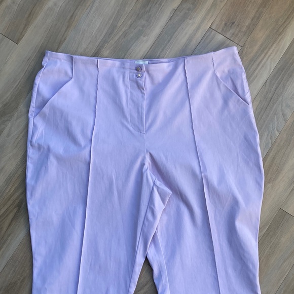 Zac & Rachel lavender pant with stretch career office business casual 20W - Picture 4 of 17